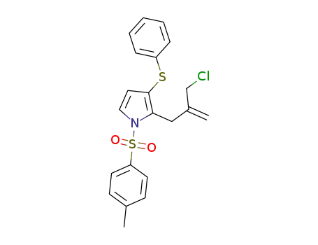 2-(2-(chloromethyl)allyl)-3-(phenylsulfanyl)-1-tosyl-1H-pyrrole