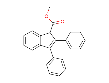 Molecular Structure of 59099-81-9 (1H-Indene-1-carboxylic acid, 2,3-diphenyl-, methyl ester)