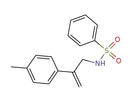 Molecular Structure of 119703-88-7 (N-(2-(p-tolyl)allyl)benzenesulfonamide)