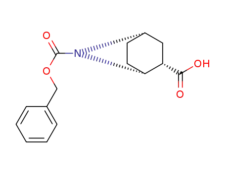 Molecular Structure of 1542980-67-5 ((1R,2S,4S)-7-[(benzyloxy)carbonyl]-7-azabicyclo[2.2.1]heptane-2-carboxylic acid)