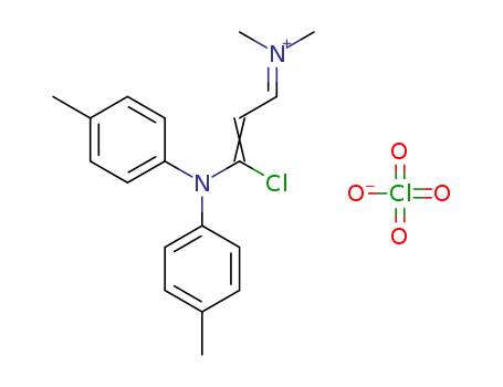1-chloro-1-[bis-(4-tolyl)amino]-propene-3-dimethylmethiniminium perchlorate