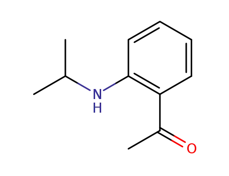 Molecular Structure of 78350-37-5 (1-(2-(isopropylamino)phenyl)ethan-1-one)