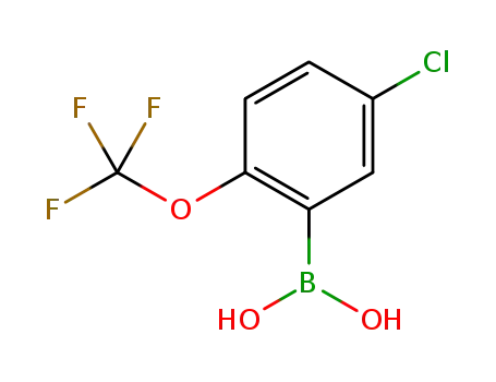 Molecular Structure of 870822-78-9 ([5-CHLORO-2-(TRIFLUOROMETHOXY)PHENYL]BORONIC ACID)