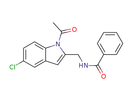 N-((1-acetyl-5-chloro-1H-indol-2-yl)methyl)benzamide