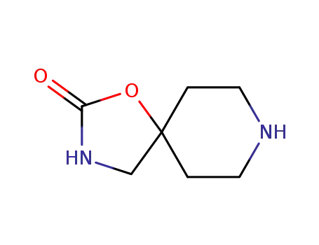 Molecular Structure of 5052-95-9 (1-Oxa-3,8-diazaspiro(4.5)decan 2-one)