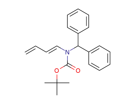 Molecular Structure of 1609118-08-2 ((E)-tert-butyl benzhydryl(buta-1,3-dien-1-yl)carbamate)