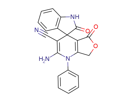 2-amino-2',5-dioxo-1-phenyl-5,7-dihydro-1H-spiro[furo[3,4-b]pyridine-4,3' indoline]-3-carbonitrile