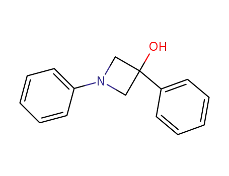 Molecular Structure of 62082-45-5 (3-Azetidinol, 1,3-diphenyl-)