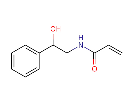 Molecular Structure of 185536-77-0 (2-Propenamide, N-(2-hydroxy-2-phenylethyl)-)