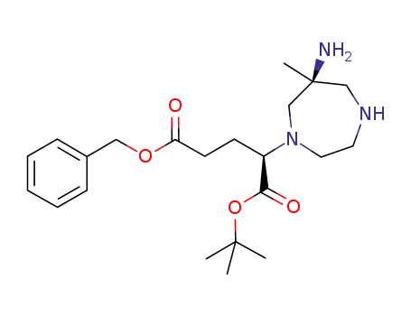 (1'R,6S)-(1'-tert-butoxycarbonyl-3'-benzyloxycarbonylpropyl)-6-amino-6-methylperhydro-1,4-diazepine