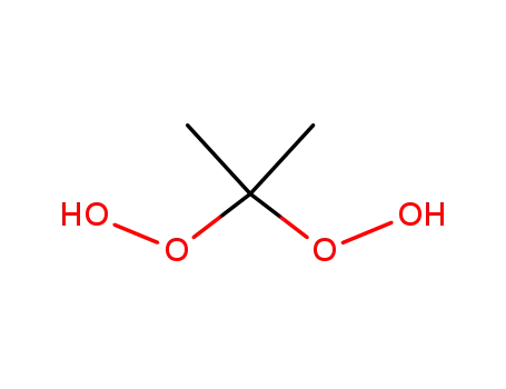 Molecular Structure of 2614-76-8 (Hydroperoxide,1,1'-(1-methylethylidene)bis-)