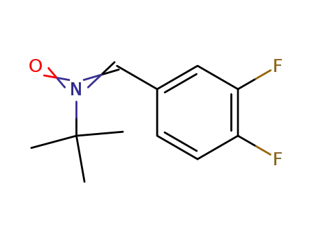 Molecular Structure of 204707-23-3 (3,4-difluorophenyl t-butyl nitrone)