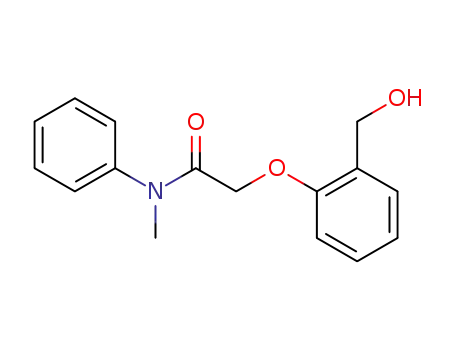 Molecular Structure of 1447608-45-8 (2-[2-(hydroxymethyl)phenoxy]-N-methyl-N-phenylacetamide)