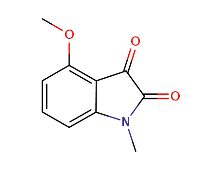 Molecular Structure of 883001-09-0 (4-methoxy-1-methyl-1H-indole-2,3-dione)
