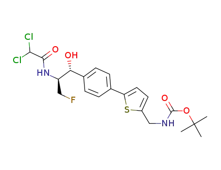 tert-butyl ((5-(4-((1R,2S)-2-(2,2-dichloroacetamido)-3-fluoro-1-hydroxypropyl)phenyl)thiophen-2-yl)methyl)carbamate