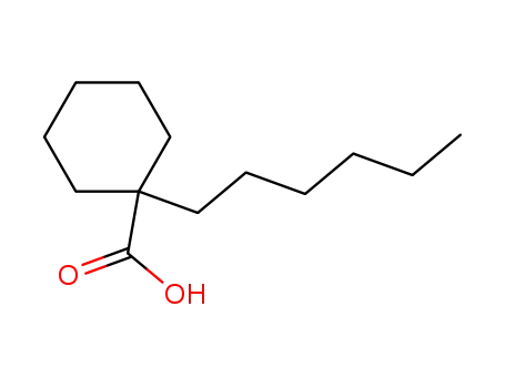 Molecular Structure of 92155-16-3 (1-hexylcyclohexanecarboxylic acid)
