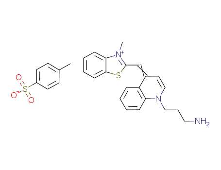 C<sub>7</sub>H<sub>7</sub>O<sub>3</sub>S<sup>(1-)</sup>*C<sub>21</sub>H<sub>22</sub>N<sub>3</sub>S<sup>(1+)</sup>