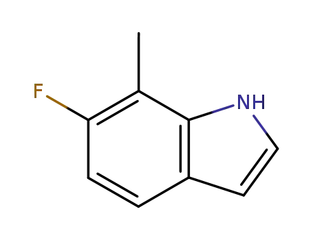 Molecular Structure of 57817-10-4 (6-Fluoro-7-methylindole)