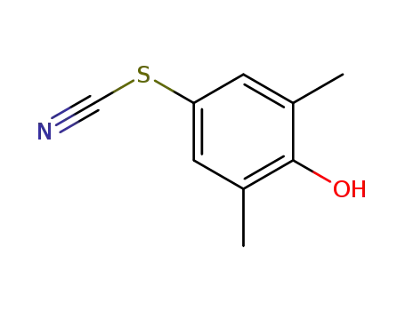 Molecular Structure of 3957-68-4 (4-hydroxy-3,5-dimethylphenyl thiocyanate)