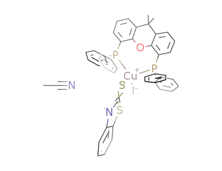 [CuI(4,5-bis(diphenylphosphano)-9,9-dimethylxanthene)(N-methylbenzothiazole-2-thione)]*acetonitrile