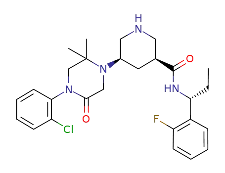 Molecular Structure of 1263197-08-5 (C<sub>27</sub>H<sub>34</sub>ClFN<sub>4</sub>O<sub>2</sub>)
