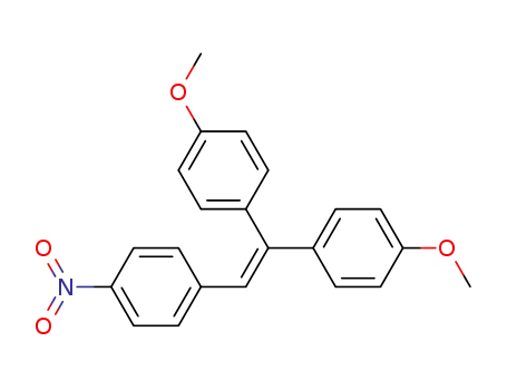 Molecular Structure of 800382-45-0 (Benzene, 1,1'-[(4-nitrophenyl)ethenylidene]bis[4-methoxy-)