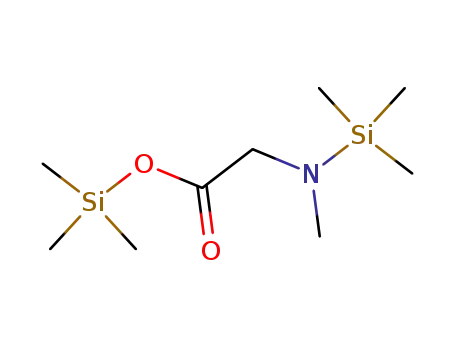 Molecular Structure of 7364-43-4 (Glycine, N-methyl-N-(trimethylsilyl)-, trimethylsilyl ester)