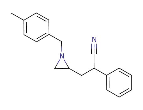 1-(4-methylbenzyl)-2-(2-cyano-2-phenylethyl)aziridine