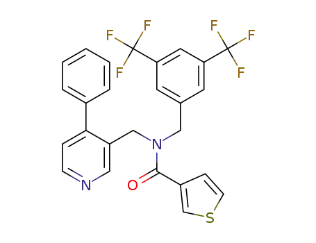 N-(3,5-bis(trifluoromethyl)benzyl)-N-((4-phenylpyridin-3-yl)methyl)thiophene-3-carboxamide