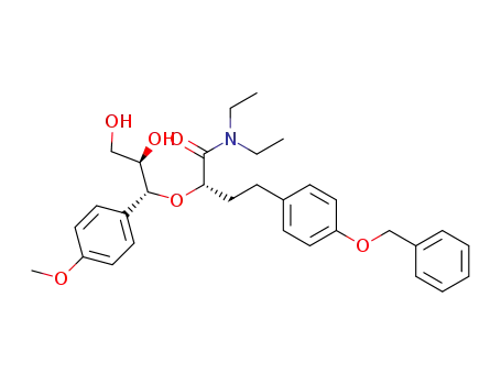 (S)-4-(4-(benzyloxy)phenyl)-2-((1R,2R)-2,3-dihydroxy-1-(4-methoxyphenyl)propoxy)-N,N-diethylbutanamide