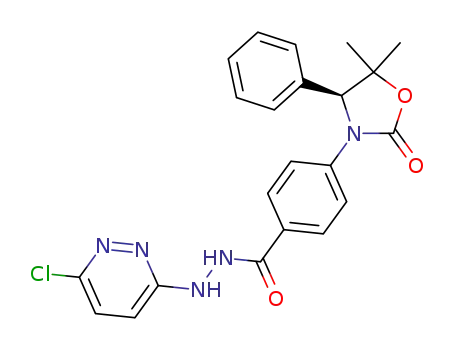 (S)-N'-(6-chloropyridazin-3-yl)-4-(5,5-dimethyl-2-oxo-4-phenyloxazolidin-3-yl)benzohydrazide