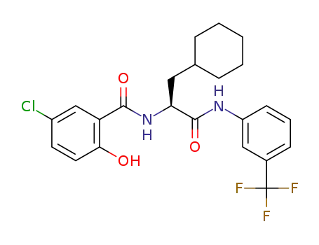 C<sub>23</sub>H<sub>24</sub>ClF<sub>3</sub>N<sub>2</sub>O<sub>3</sub>