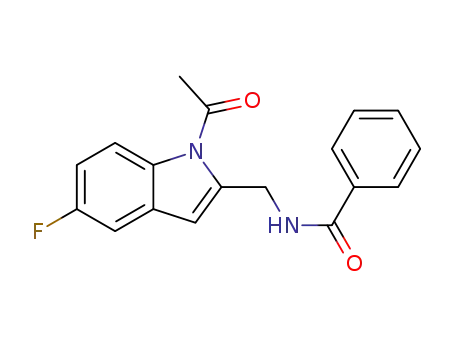 N-((1-acetyl-5-fluoro-1H-indol-2-yl)methyl)benzamide