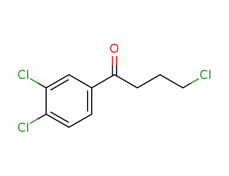 Molecular Structure of 80212-12-0 (4-CHLORO-1-(3,4-DICHLOROPHENYL)-1-OXOBUTANE)
