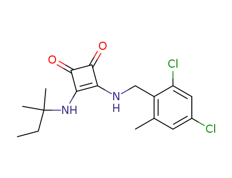 3-Cyclobutene-1,2-dione, 3-(((2,4-dichloro-6-methylphenyl)methyl)amino)-4-((1,1-dimethylpropyl)amino)-