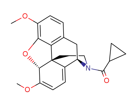 Molecular Structure of 25098-38-8 (17-cyclopropylcarbonylnorthebaine)