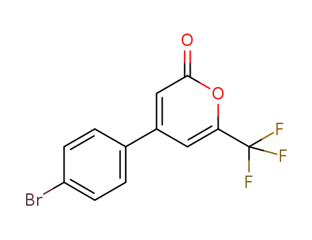 4-(4-bromophenyl)-6-(trifluoromethyl)-2H-pyran-2-one