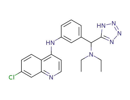 N-{3-[(diethylamino)(1H-tetrazol-5-yl)methyl]phenyl}-7-chloroquinolin-4-amine