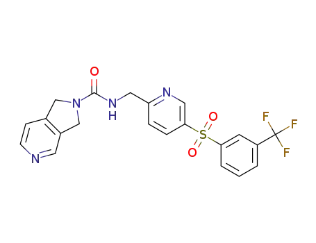 1,3-dihydropyrrolo[3,4-c]pyridin-2-carboxylic acid [5-(3-trifluoromethylbenzenesulfonyl)pyridin-2-ylmethyl]amide