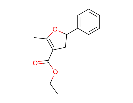 3-Furancarboxylic acid, 4,5-dihydro-2-methyl-5-phenyl-, ethyl ester
