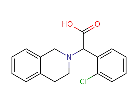 Molecular Structure of 1552304-62-7 ((2-chlorophenyl)-(3,4-dihydro-1H-isoquinolin-2-yl)-acetic acid)