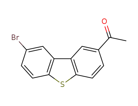 Molecular Structure of 2033078-02-1 (1-(8-bromodibenzo[b,d]thiophen-2-yl)ethanone)