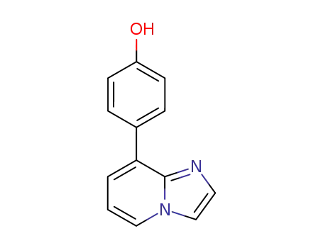 Molecular Structure of 104271-34-3 (Phenol, 4-imidazo[1,2-a]pyridin-8-yl-)