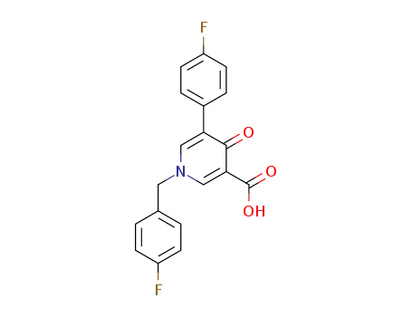 1-(4-fluorobenzyl)-5-(4-fluorophenyl)-4-oxo-1,4-dihydropyridine-3-carboxylic acid