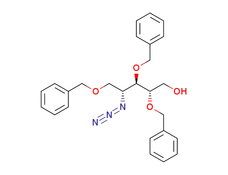 2,3,5-tri-O-benzyl-4-deoxy-4-azido-D-ribitol