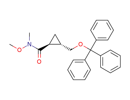 (1S,2S)-2-(triphenylmethoxymethyl)-1-(N-methoxy-N-methyl)carbamoylcycropropane