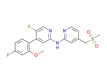 5-fluoro-4-(4-fluoro-2-methoxyphenyl)-N-{4-[(methylsulfonyl)methyl]pyridin-2-yl}pyridin-2-amine