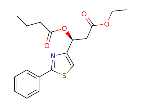 (S)-2-(ethoxycarbonyl)-1-(2-phenylthiazol-4-yl)ethyl butanoate