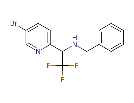benzyl[1-(5-bromopyridin-2-yl)-2,2,2-trifluoroethyl]amine