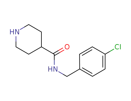 Molecular Structure of 885274-77-1 (PIPERIDINE-4-CARBOXYLIC ACID 4-CHLORO-BENZYLAMIDE)
